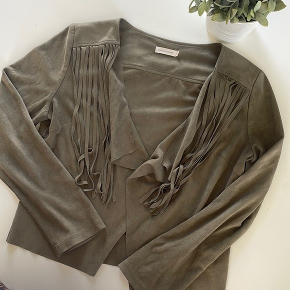 Boho Fringe Blazer - Picture 1 of 3